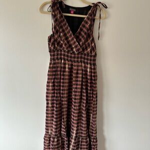 Vince Camuto Plaid Sleeveless Dress